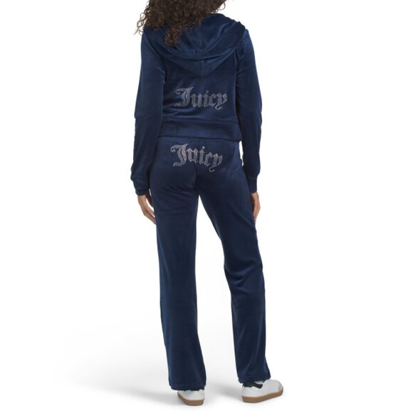 JUICY COUTURE Liquorice Velour Track Set - Picture 2 of 2